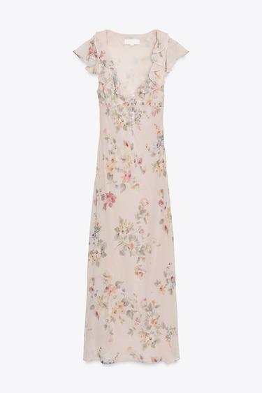 ROBE MIDI À FLEURS - unique de Zara - Image 5