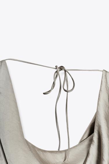 ZW COLLECTION SATIN LONG DRESS - Cava by Zara - Image 2