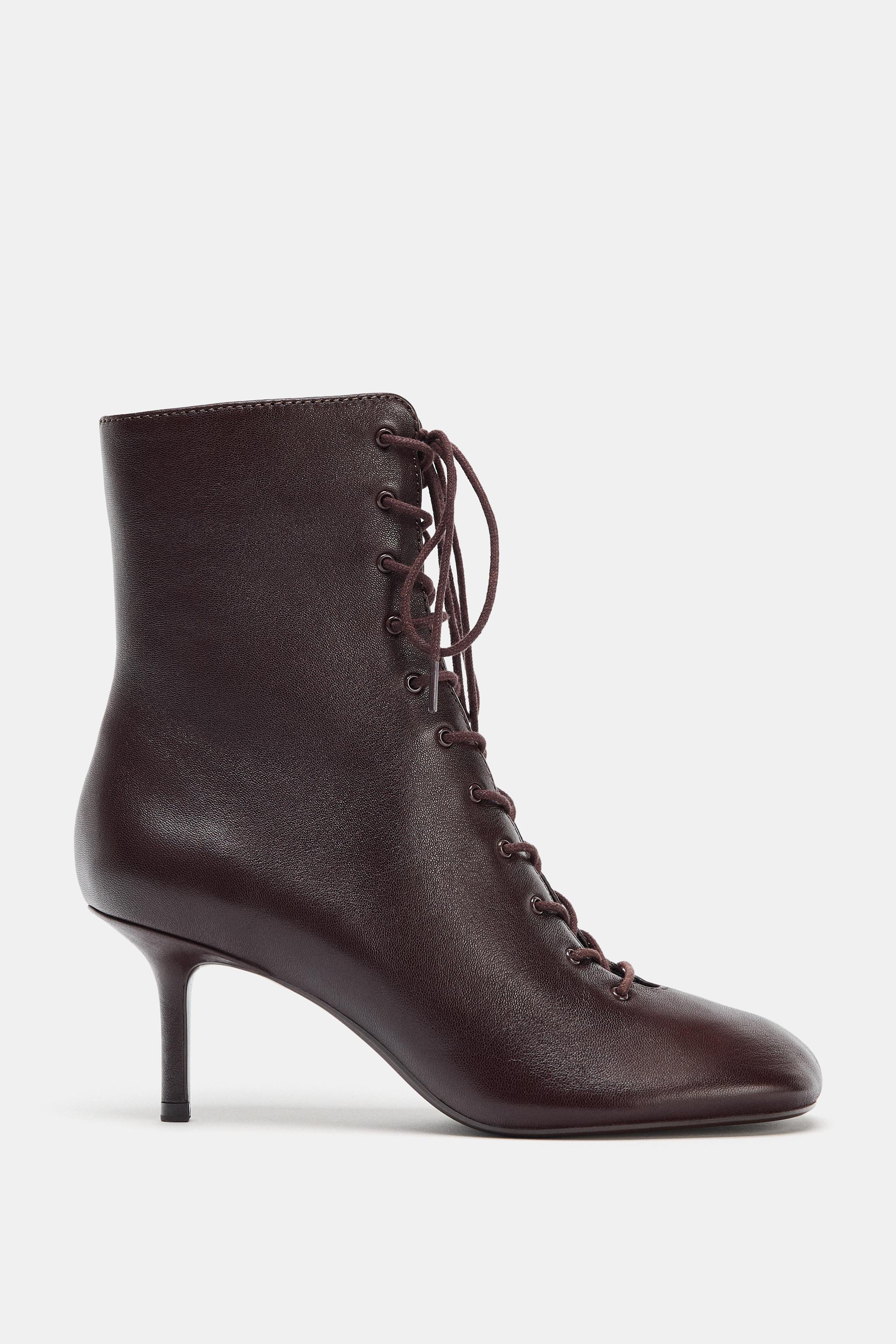 ZARA Leather Rustic Boots ブーツ ZARA Leather Rustic Boots ブーツ Women's Leather Boots