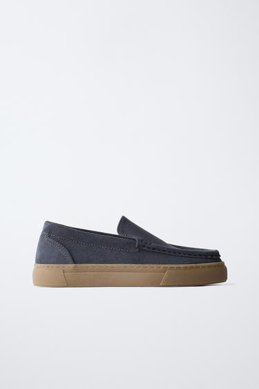 Zara SPORT LOAFERS - Blue