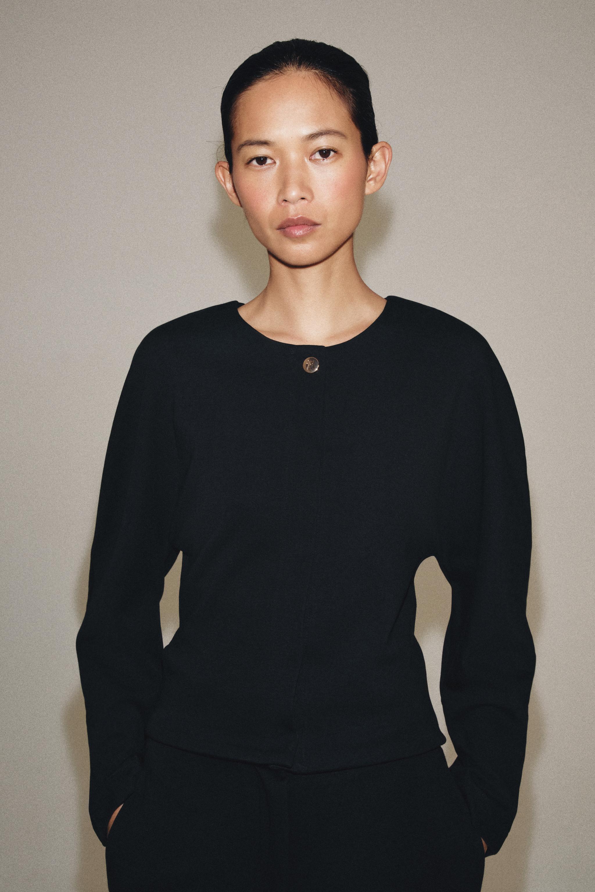 Zara BUTTON JACKET — фото 4