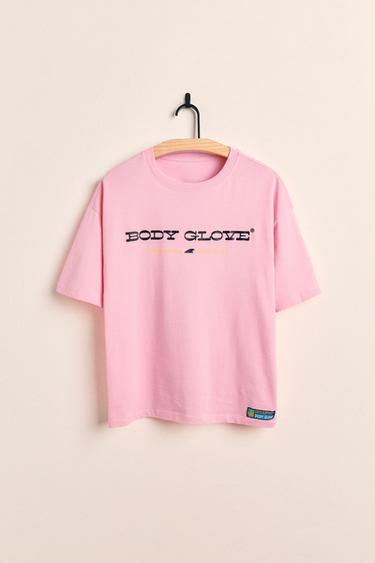 CAMISETA ESTAMPADO RELIEVE ZARA X BODY GLOVE ® - Rosa de Zara