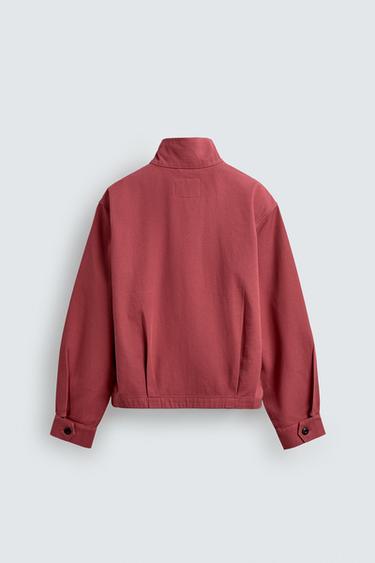 BLOUSON REGULAR FIT EN COTON LAVÉ - 140 de Zara - Image 8