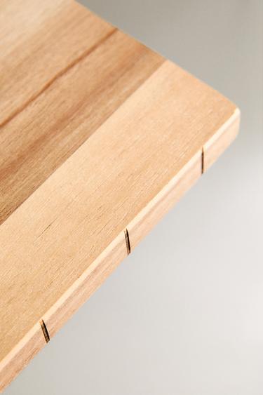WOODEN SUSHI BOARD WITH MARKINGS - Light beige by Zara - Image 4
