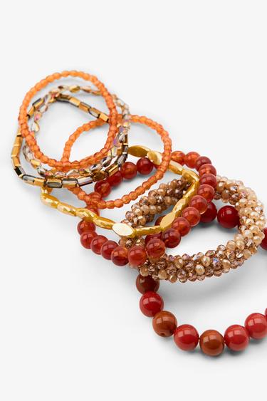 LOT DE BRACELETS ÉLASTIQUES - Multicolore de Zara - Image 1