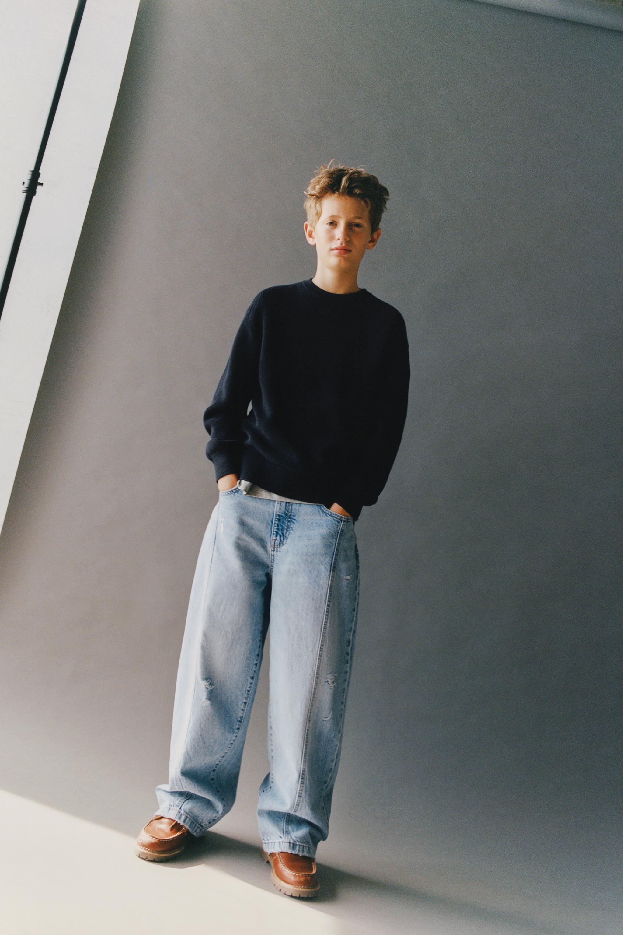 DISTRESSED BALLOON JEANS