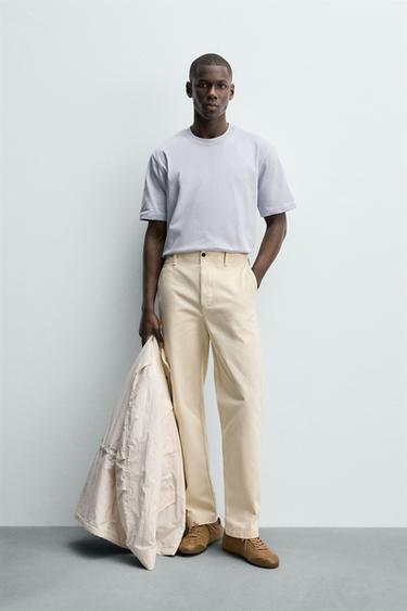 PLAYERA HEAVYWEIGHT MANGA CORTA - Hielo de Zara