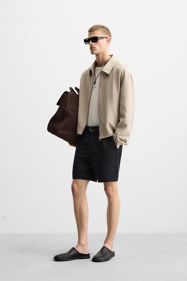 REGULAR FIT ZIP-UP JACKET - Sand by Zara - Image 3