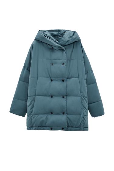 HOODED PUFFER COAT