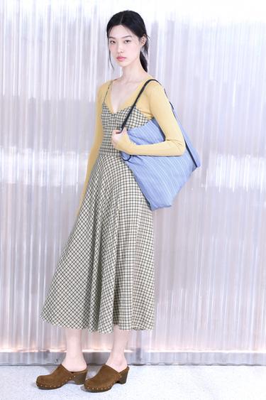 Zara 羅紋針織開襟衫 - 黃色