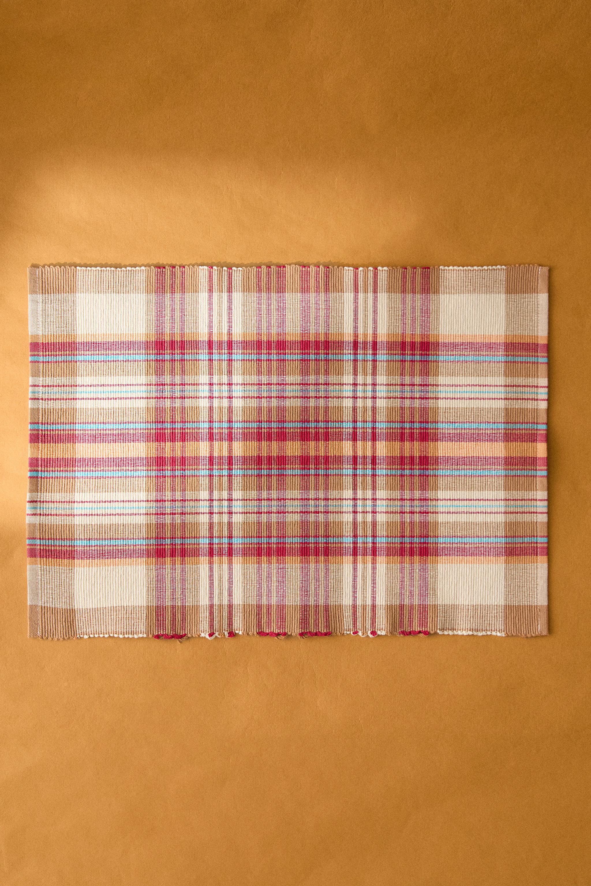 SET OF CHECK COTTON PLACEMATS (SET 2)