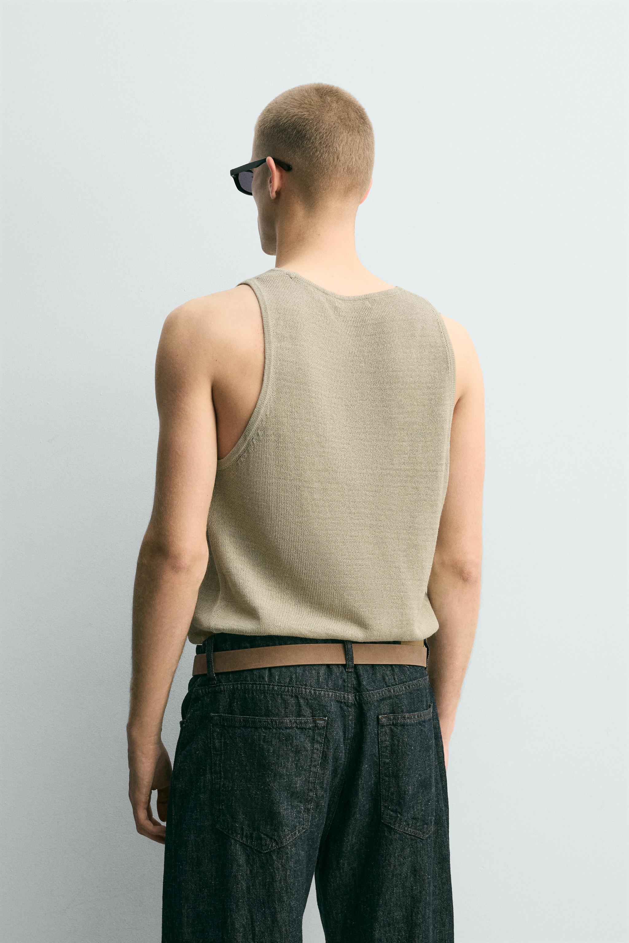 RELAXED FIT KNIT TANK TOP