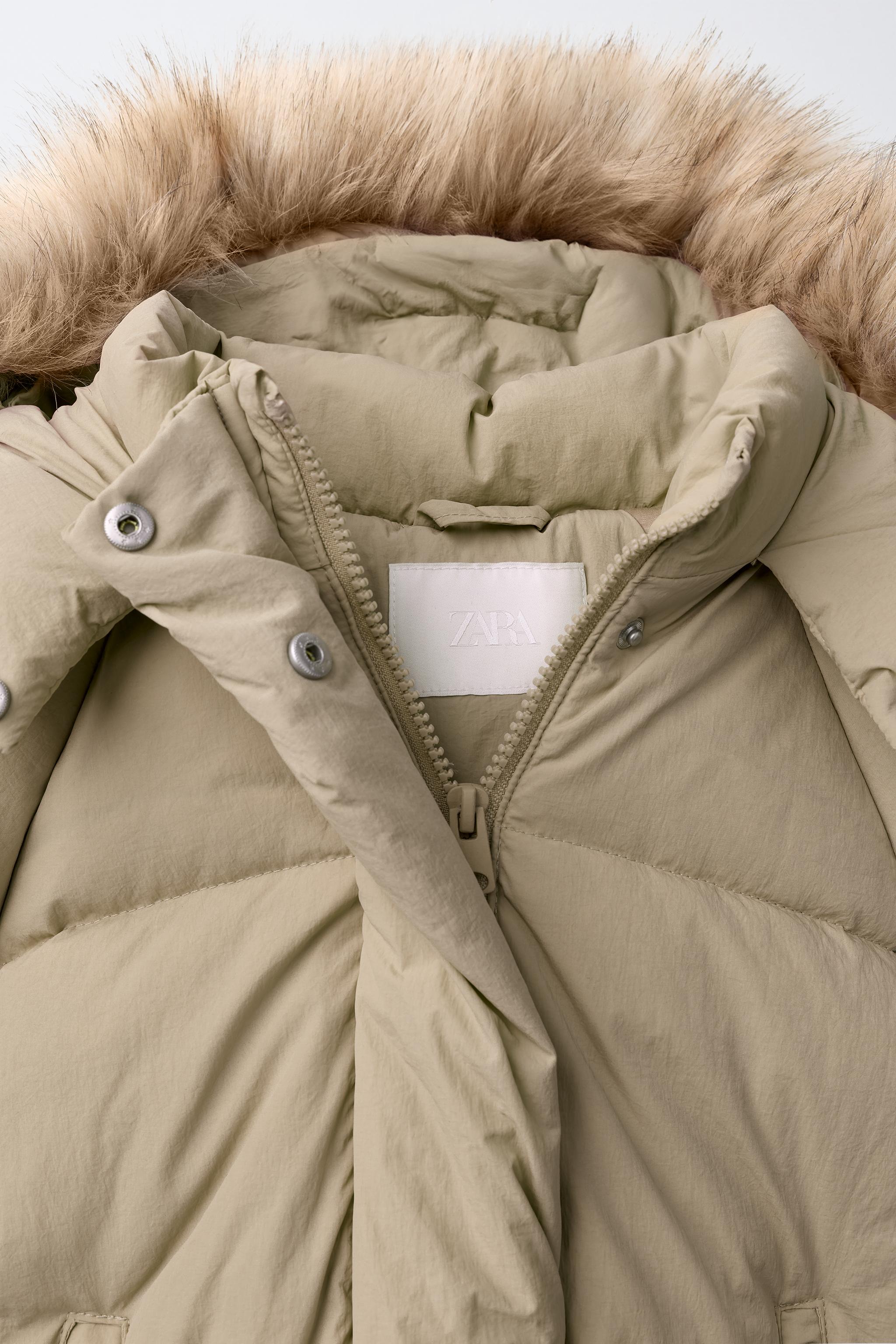 DOUDOUNE 50% PLUME ET DUVET CAPUCHE EFFET FOURRURE AMOVIBLE WATER REPELLENT THERMAL INSULATION