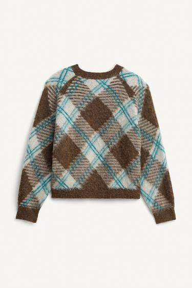 PULL EN JACQUARD GÉOMÉTRIQUE ÉDITION LIMITÉE - Bleu clair de Zara - Image 6