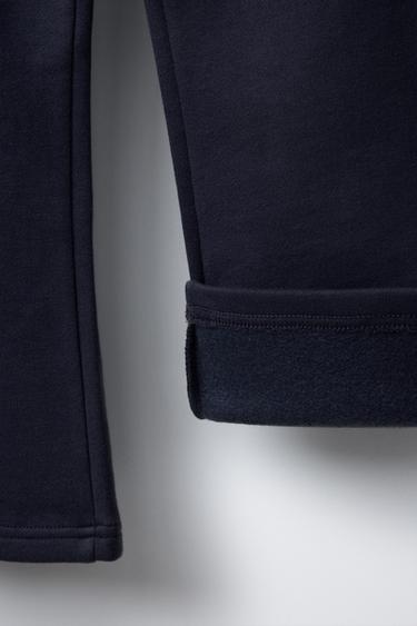 CROPPED SWEATSHIRT AND BELL BOTTOM TROUSERS SET - Navy blue by Zara - Image 7