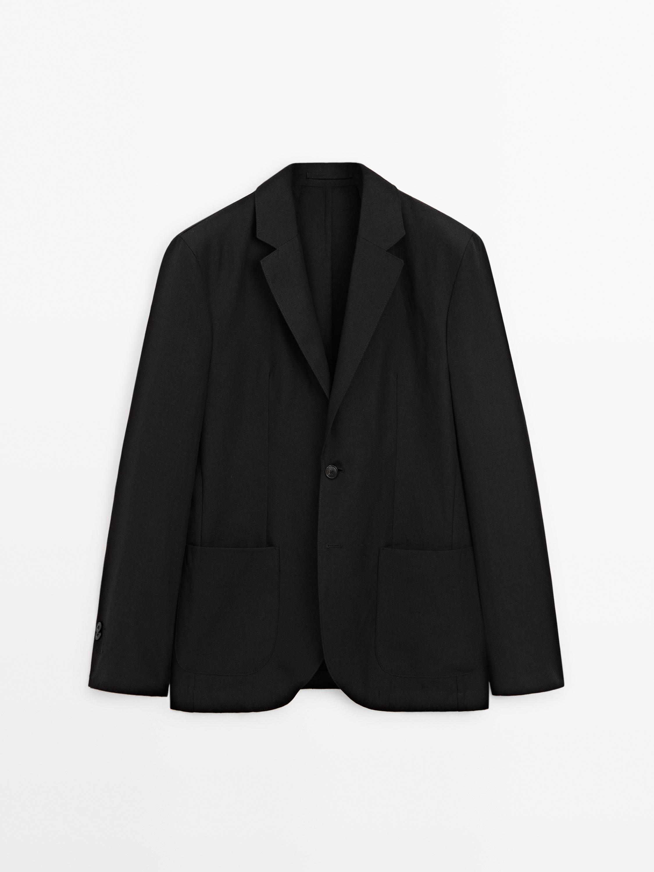 100% linen suit blazer
