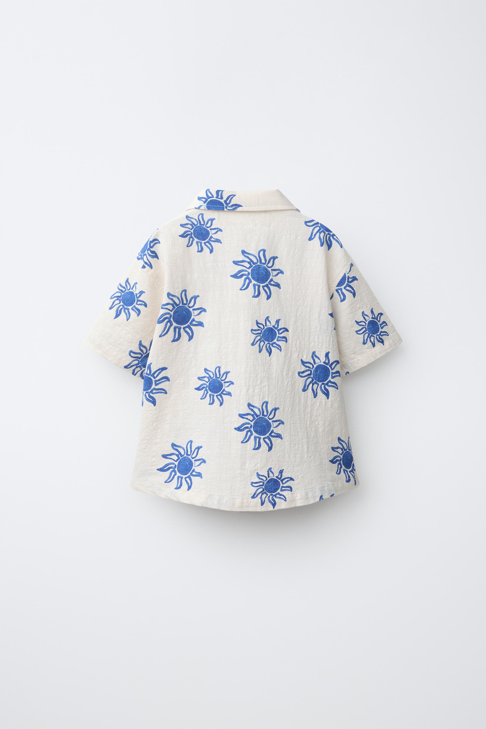 Детские рубашки Zara SUN PRINT SHIRT — фото 2