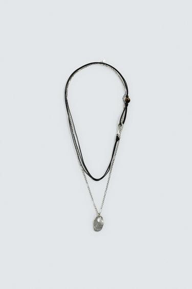 حزمة عقدين مدمجين - فضي الخاص بـ Zara