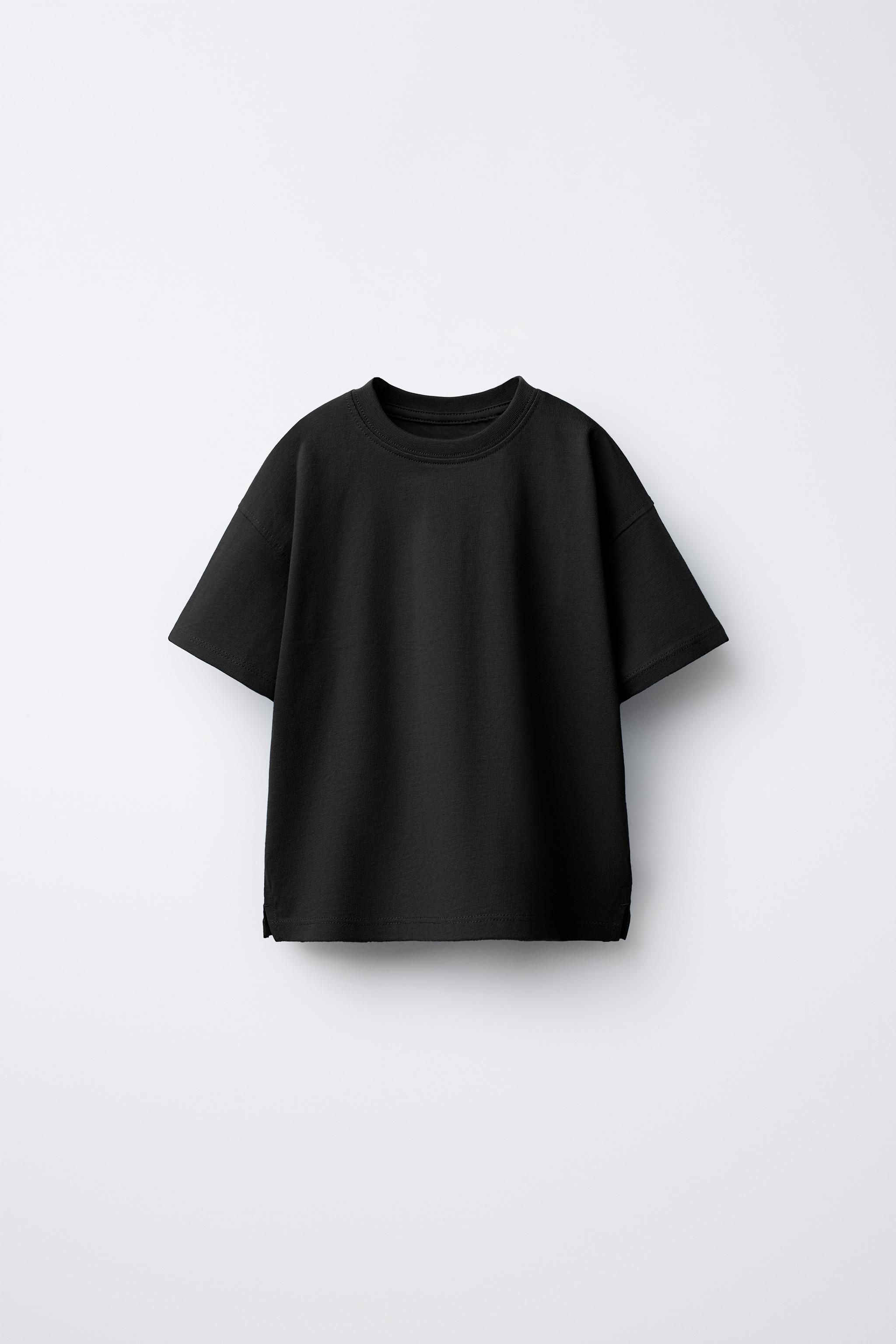 PLAIN T-SHIRT — Black