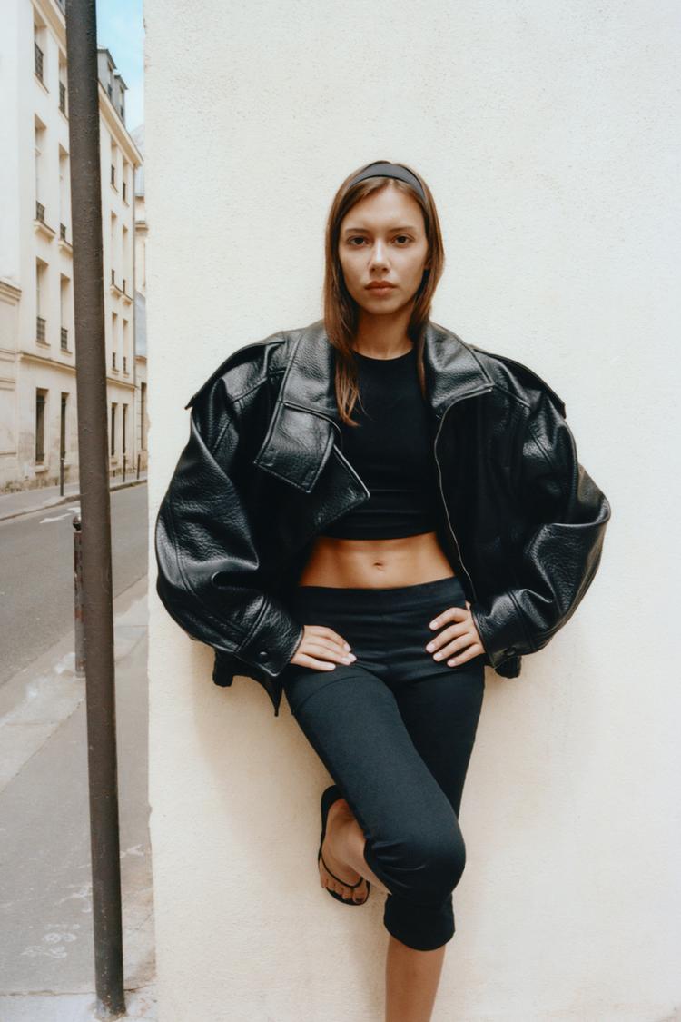 CHAQUETA EFECTO CUERO 3