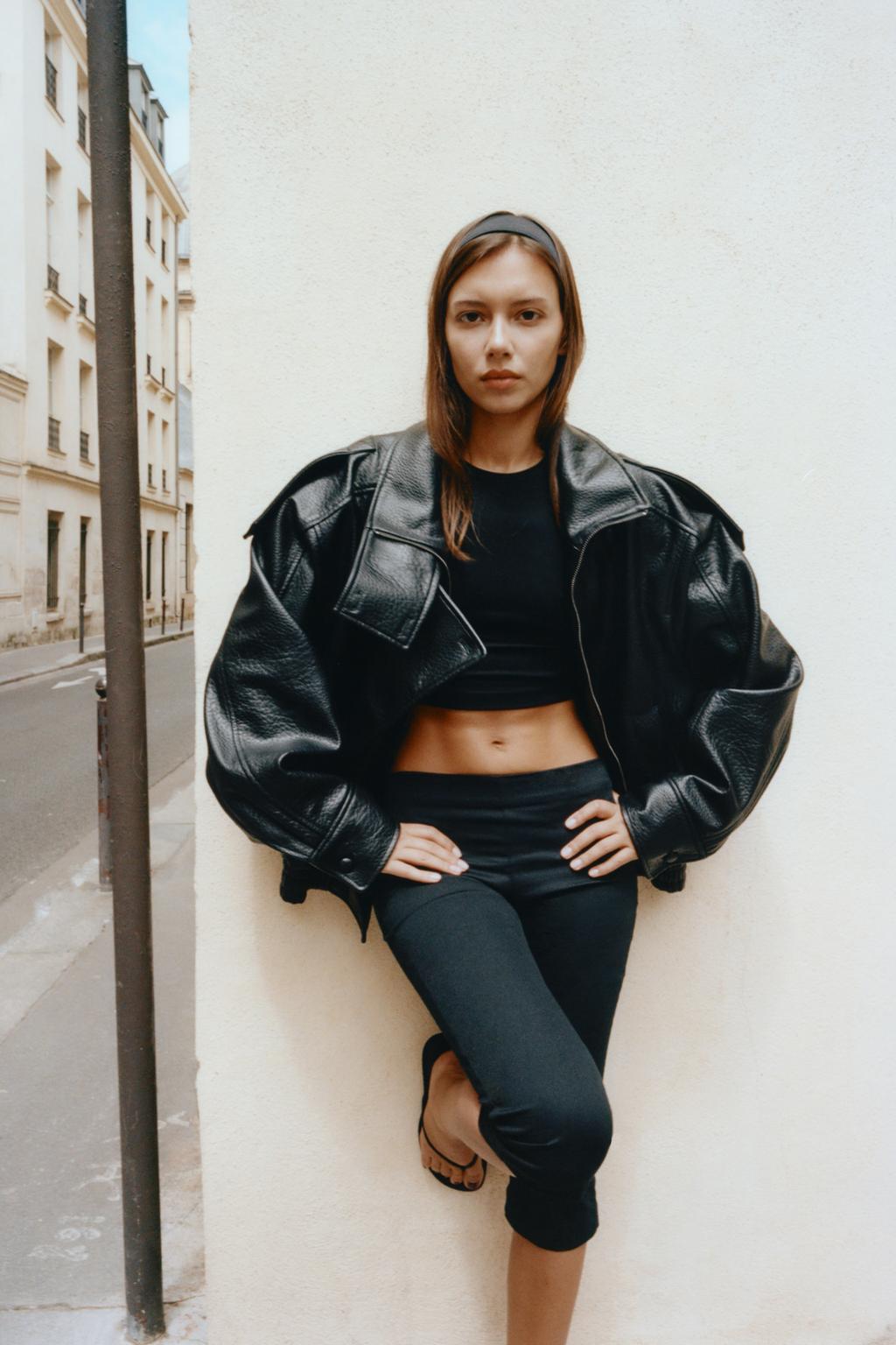LEATHER EFFECT JACKET