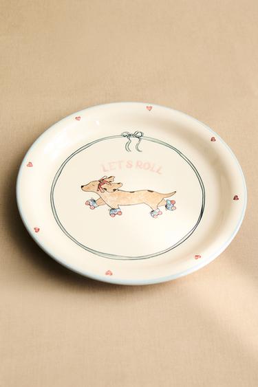 CHILDREN'S CERAMIC PLATE WITH SKATER DOG - Multicoloured by Zara - Image 5