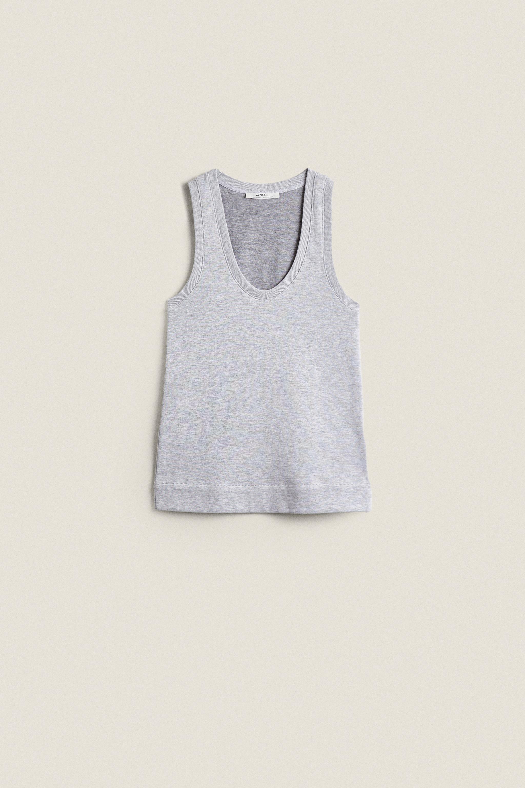 TANK TOP - Gray | ZARA Canada