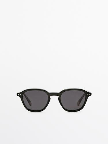 Gafas de sol redondas - Verde de Zara - Imagen 0