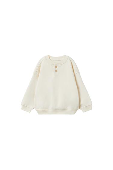 HENLEY SWEATSHIRT WITH POCKET