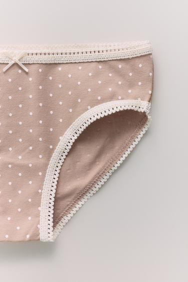 6-14 ЖАС/ БҰРШАҚ БЕЙНЕЛЕНГЕН АЛТЫ ІШ КИІМНЕН ТҰРАТЫН ЖИНАҚ - Түрлі-түсті Zara компаниясынан