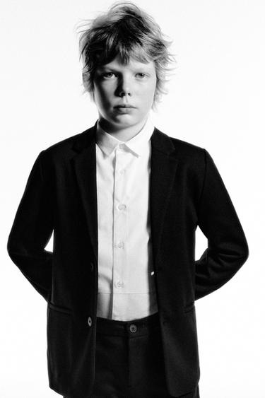 Zara COMFORT SUIT BLAZER - Black - Image 0