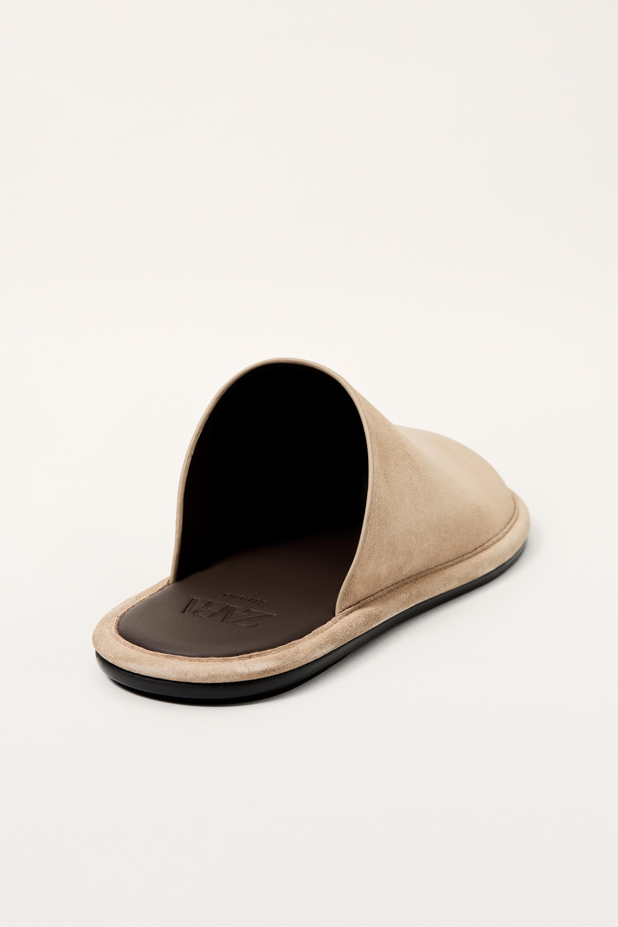 【ZARA】レザー クロッグサンダル - LIMITED EDITION ZARA レザー クロッグサンダル limitedEdition（レザー クロッグ