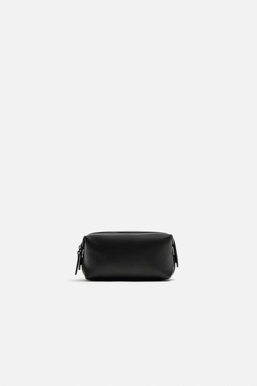 NAPPA LEATHER TOILETRY BAG - Black by Zara