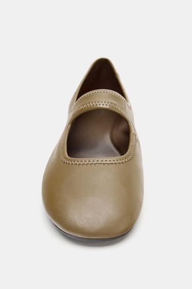 BALLERINES SOFT BRIDE - Vert kaki de Zara - Image 2