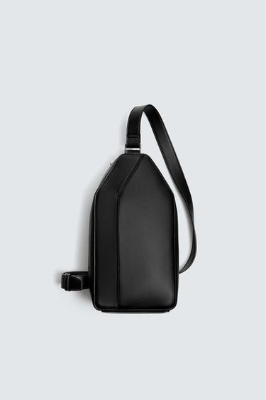 PLAIN VERTICAL CROSSBODY BAG - Black by Zara - Image 0