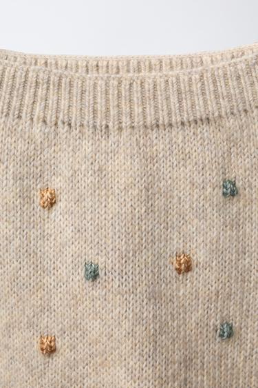 BOBBLE KNIT TROUSERS - Light beige by Zara - Image 2