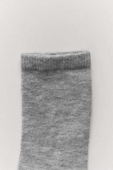 FOUR-PACK OF MID-CALF SOCKS - Grey by Zara