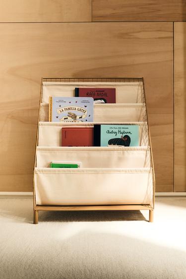 CHILDREN'S METAL BOOK RACK - Mustard by Zara