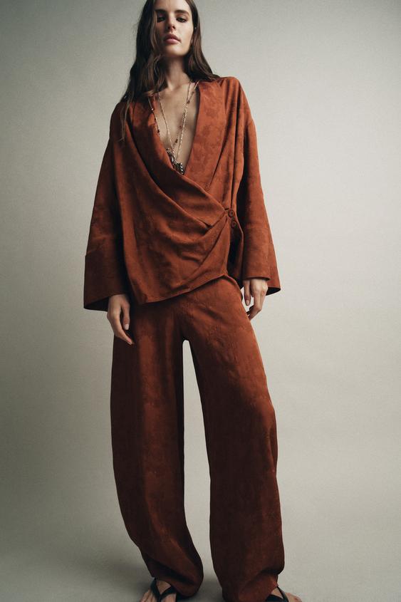 BALLOON JACQUARD PANTS ZW COLLECTION