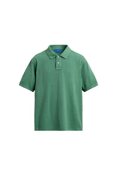 AARON LEVINE X ZARA լվացված պիկե պոլո - Կանաչ Zara-ից