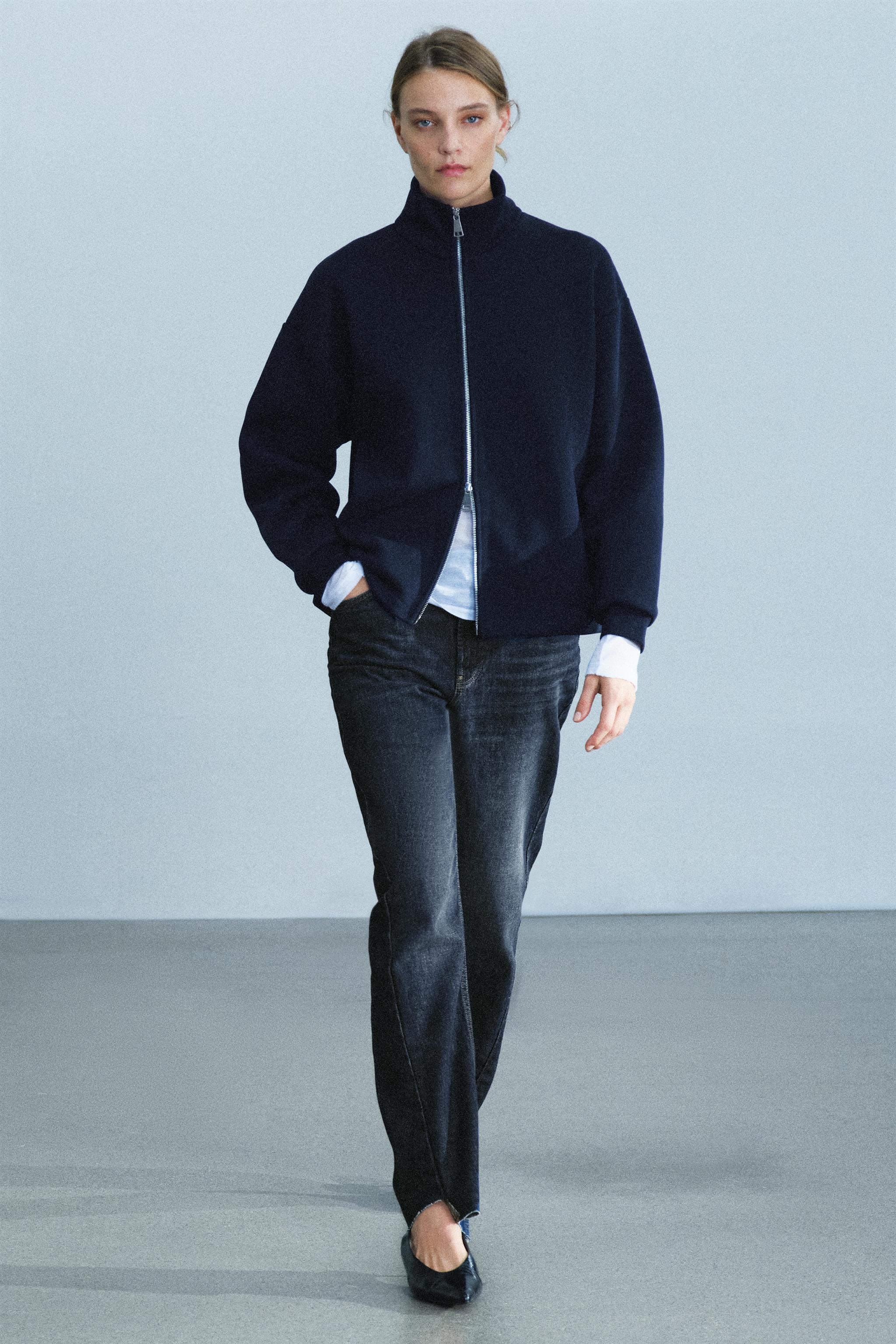Zara FERMUARLI SWEATSHIRT