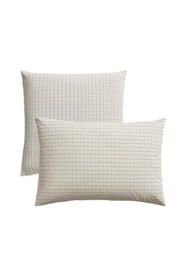 COTTON PILLOWCASE - Ecru by Zara