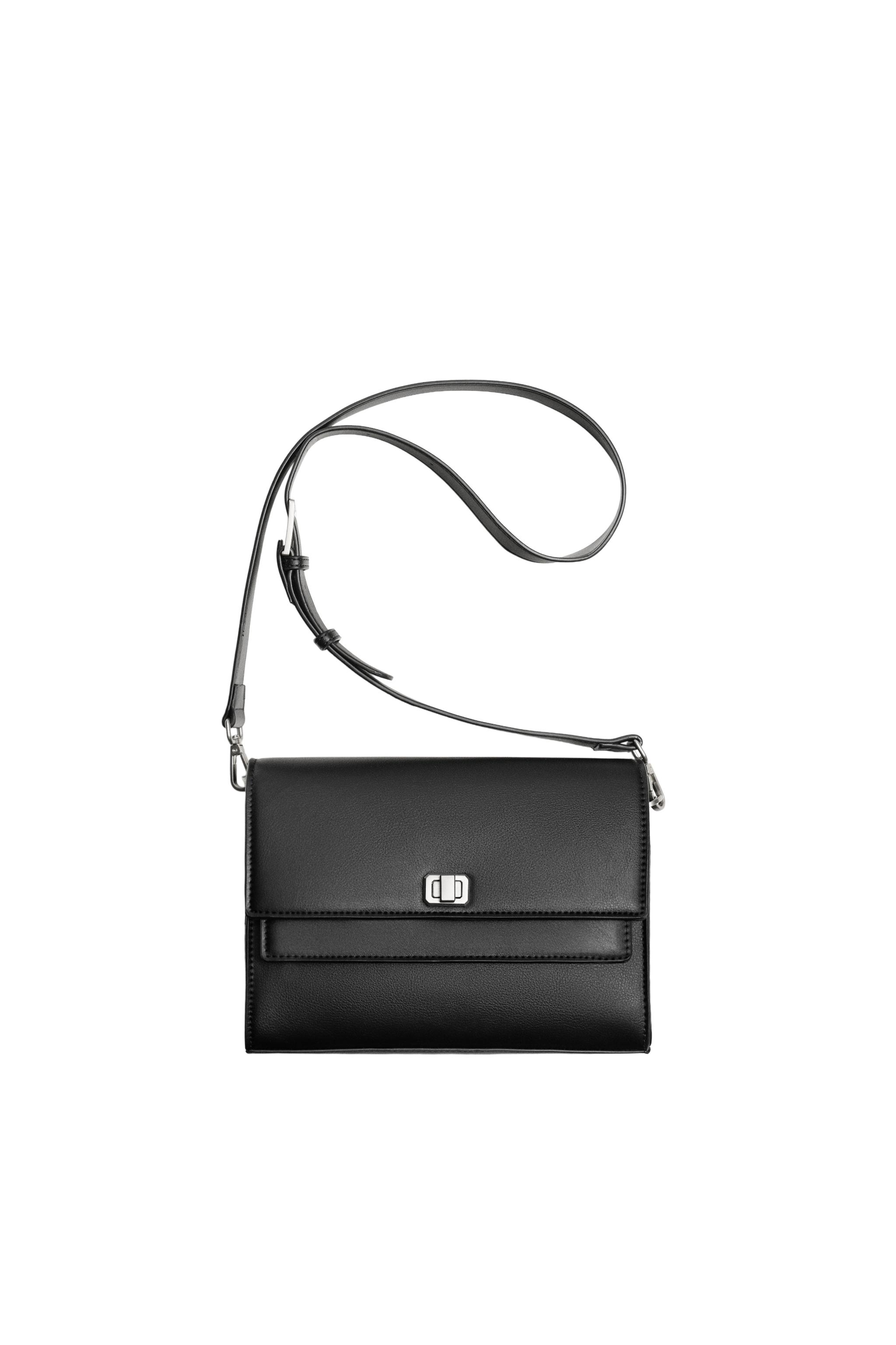 DOUBLE FLAP CROSSBODY BAG - Black | ZARA South Africa