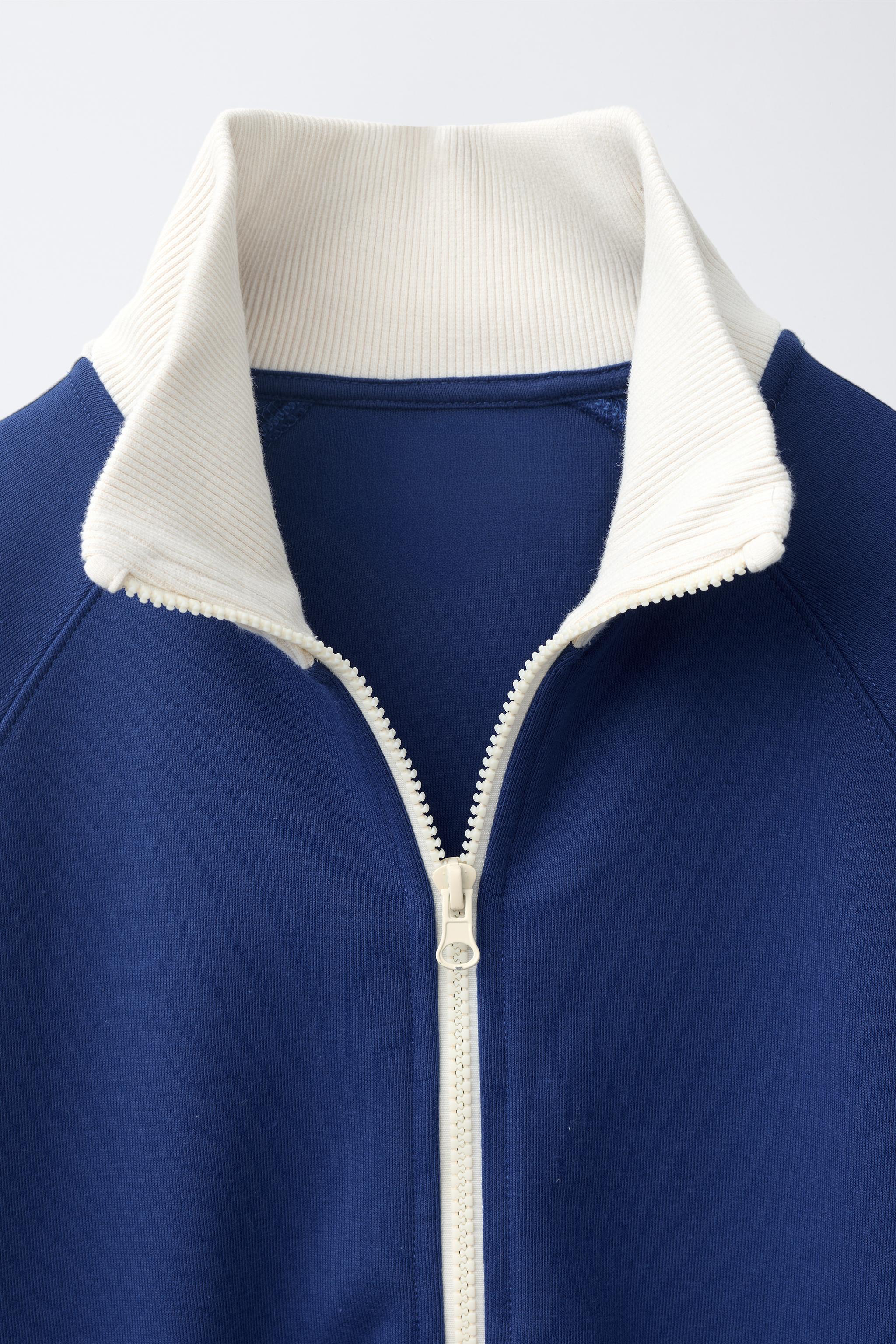 Детские худи Zara CONTRAST ZIP SWEATSHIRT — фото 4