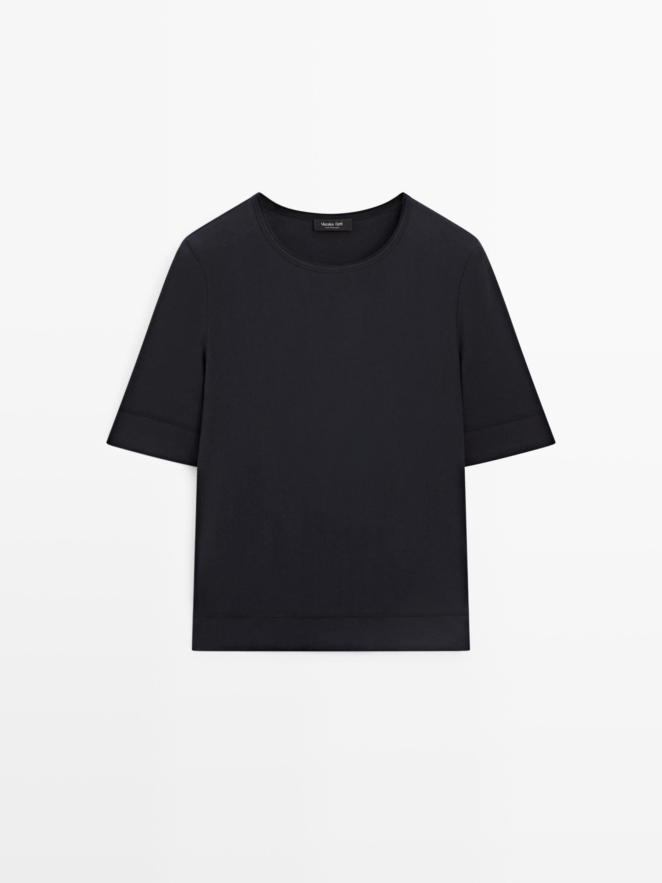 T-shirt en coton mélangé