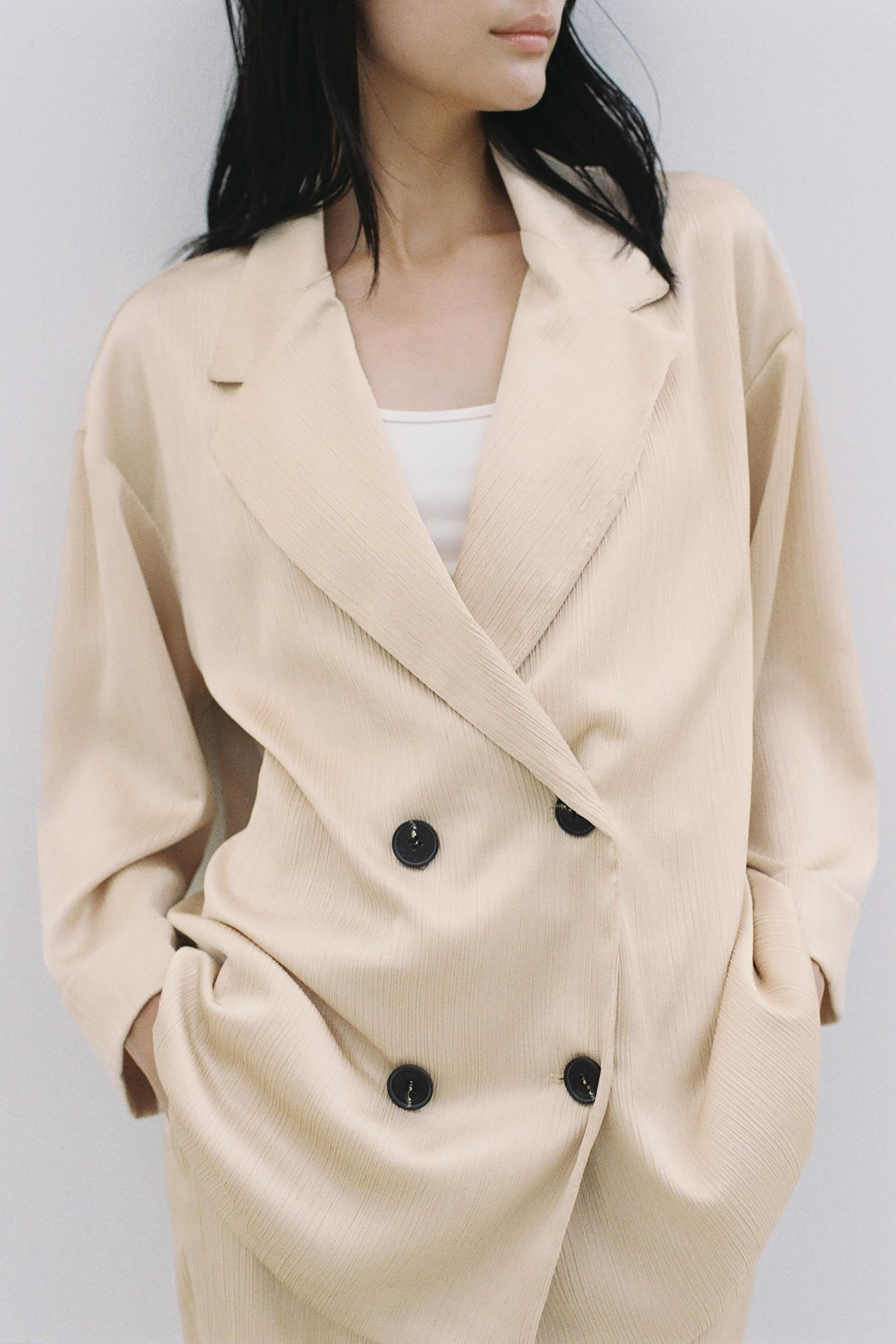 リンクルフィニッシュ ブレザー - マルサラ | ZARA Japan / 日本