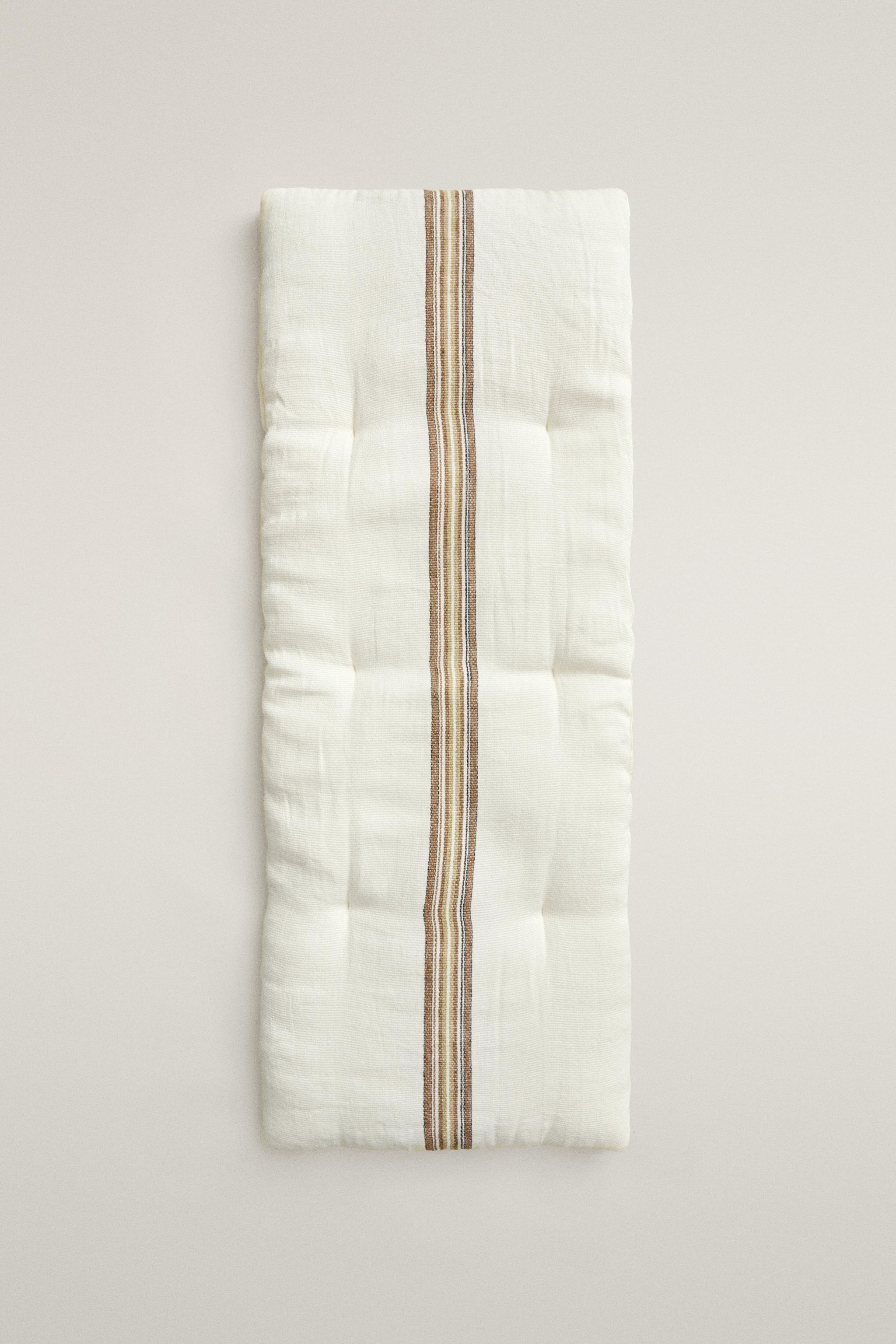 STRIPED BENCH SEAT CUSHION