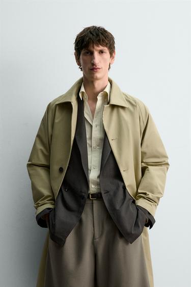TRENCH COUPE DÉCONTRACTÉE - Sable de Zara - Image 1