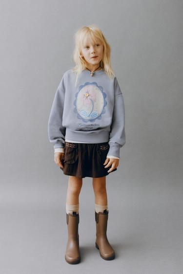 BERMUDA-NEDERDEL MED FLÆSELOMMER - Brun fra Zara