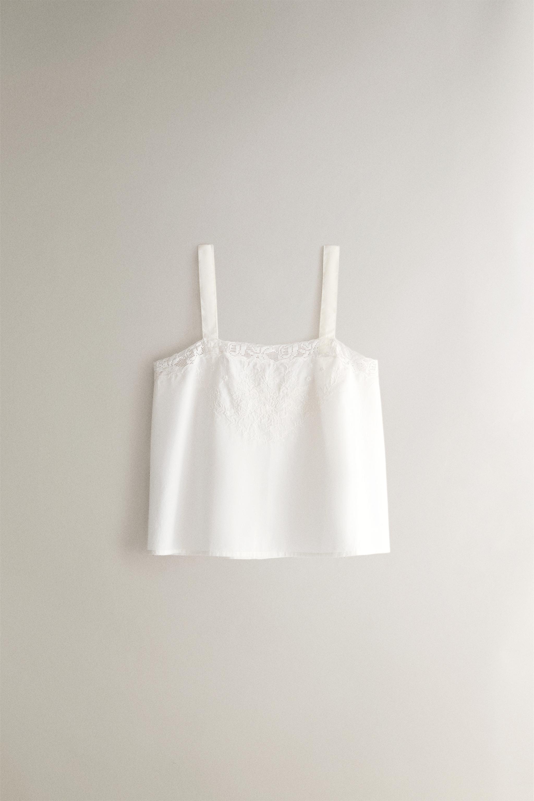 EMBROIDERED COTTON TOP